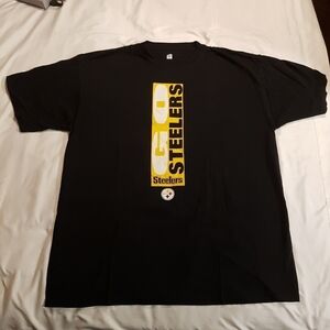 Pittsburg Steelers black tshirt men's XL